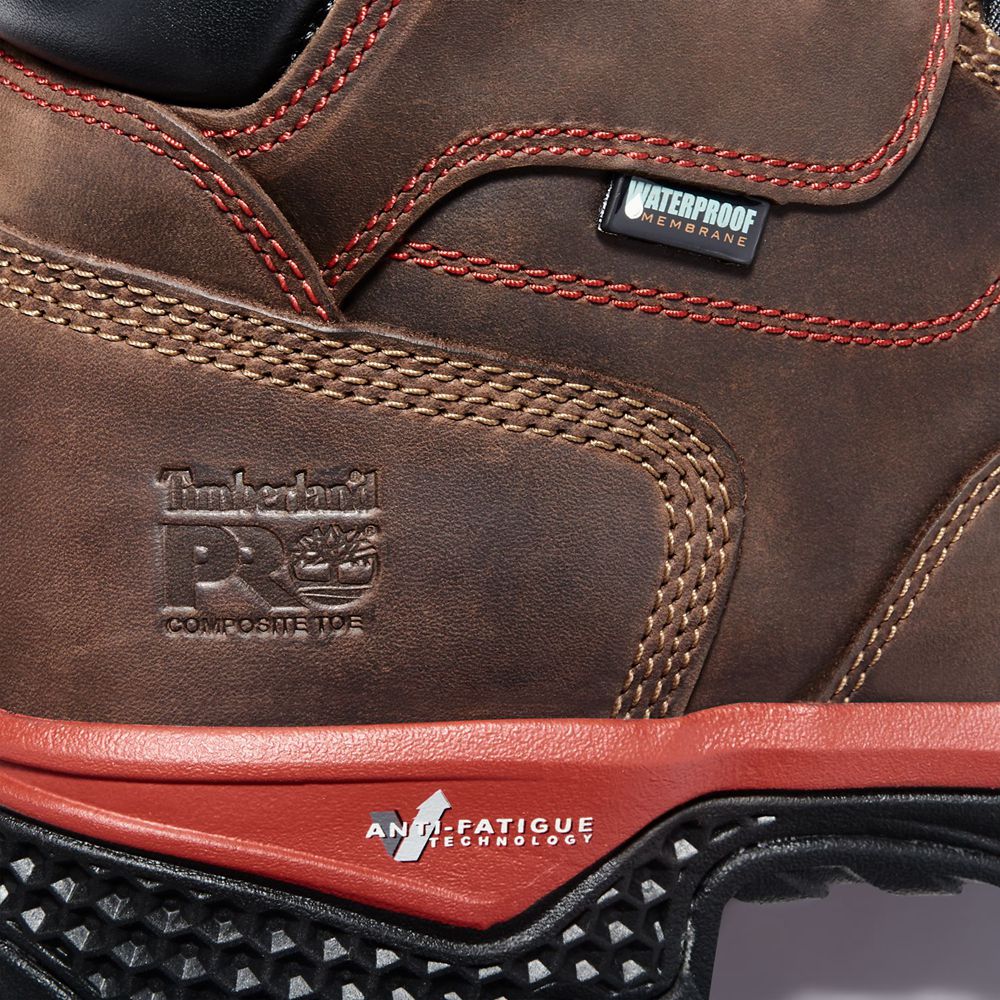Botas de Trabajo Timberland Hombre Pro® Bosshog 6 Comp Toe Marrones/Negras - Chile FXV-438510